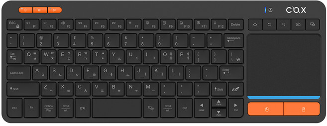 COX 91KEY 터치패드 무선 키보드, 제조사축, COS500, 블랙