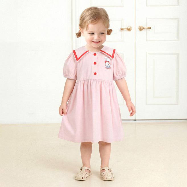 몰리멜리 요조 래빗 세일러 원피스