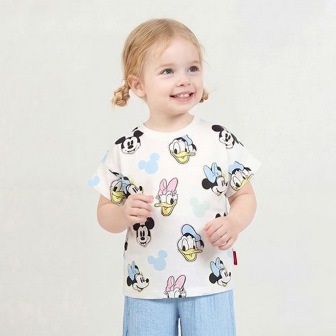 밀크마일 디즈니 미키마우스와 친구들 컬러풀 티셔츠