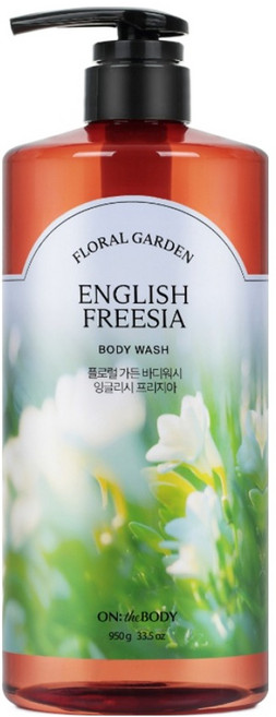 온더바디 플로럴 가든 바디워시 잉글리시 프리지아향, 950g, 1개