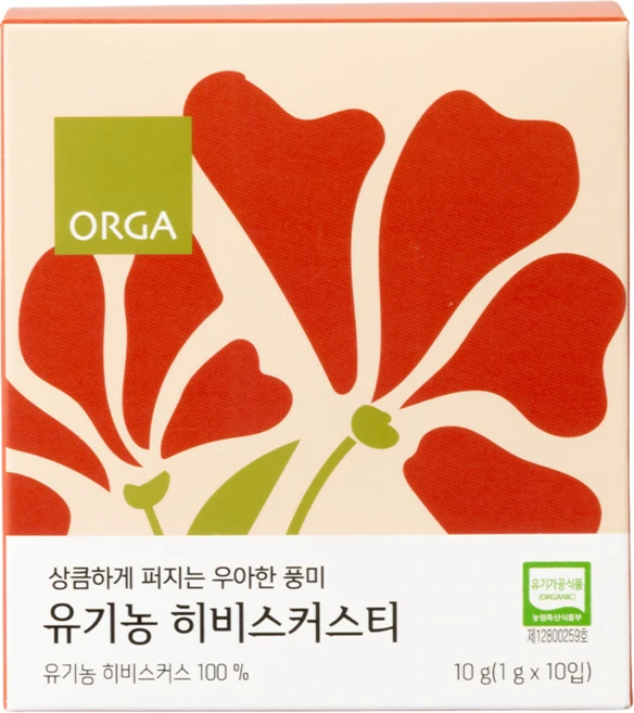 올가홀푸드 유기농 히비스커스티, 1g, 10개입, 1개 - 쿠팡