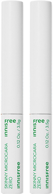 INNISFREE 根根分明零暈染極細睫毛膏 3.5g, 02 Brown, 2支