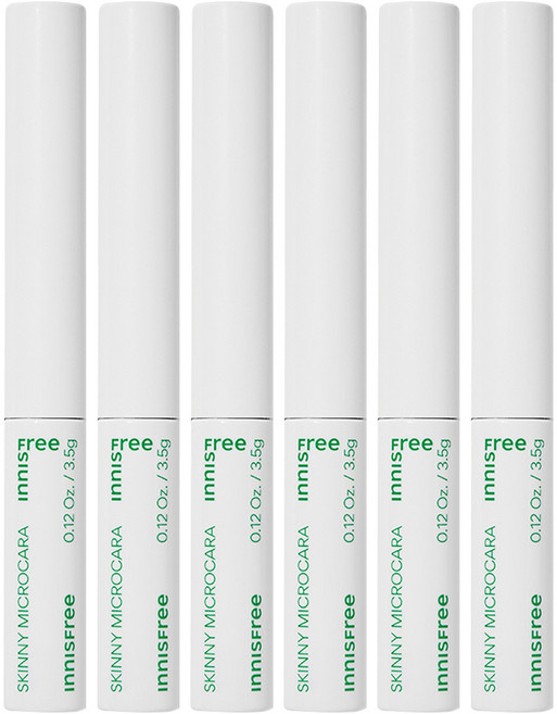 이니스프리 스키니 꼼꼼 마스카라 3.5g, 블랙, 6개