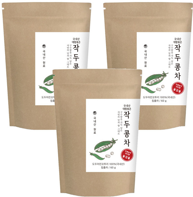 자연지애 대왕 작두콩차, 60g, 1개입, 3개