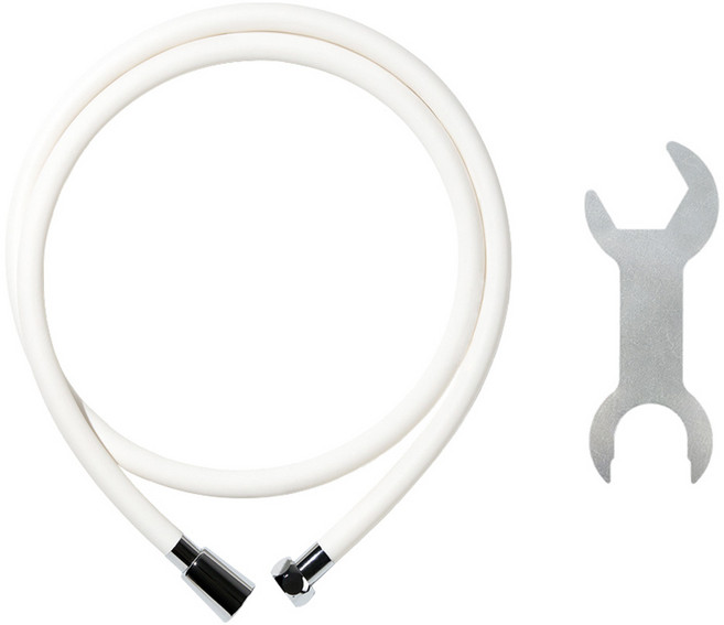 비욘 PVC 샤워호스, 2m, 화이트