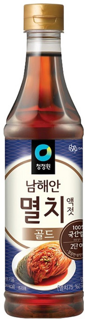 청정원 남해안 멸치액젓 골드, 1kg, 1개