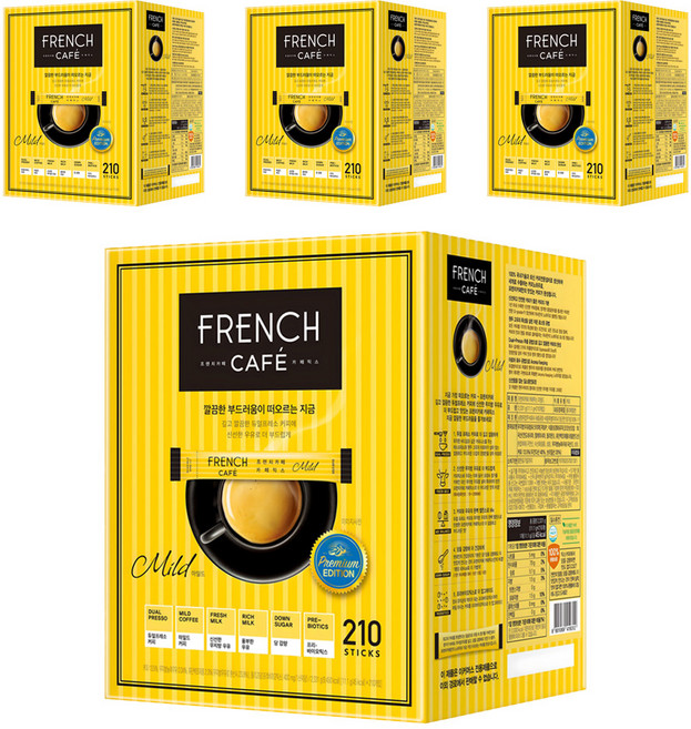 프렌치카페 커피믹스 스틱 마일드, 11.1g, 210개입, 4개