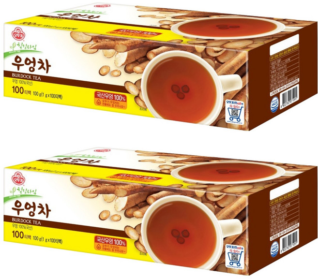 오뚜기 우엉차, 100개입, 2개, 1g