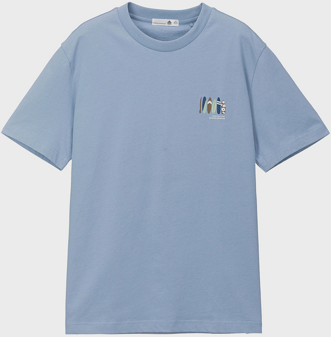 베이직하우스 면 20수 그래픽 티셔츠 LWTS3155