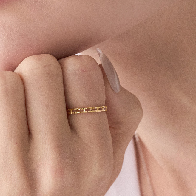 SEMI JEWELRY 女款 14K H 鏈環戒指