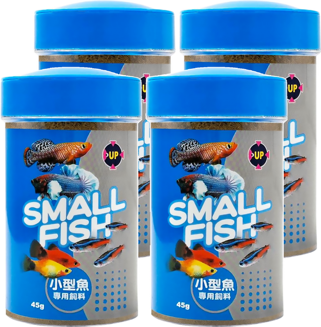 UP AQUA 雅柏 小型魚專用飼料 E-230, 45g, 4罐