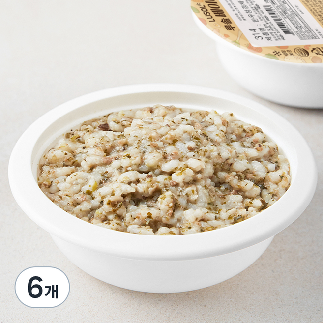 루솔 3단계 10~12개월 한우 청경채 진밥 이유식 314, 혼합맛(한우/청경채), 180g, 6개