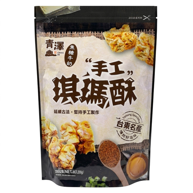 青澤 琪瑪酥 焦糖牛奶口味, 200g, 1包