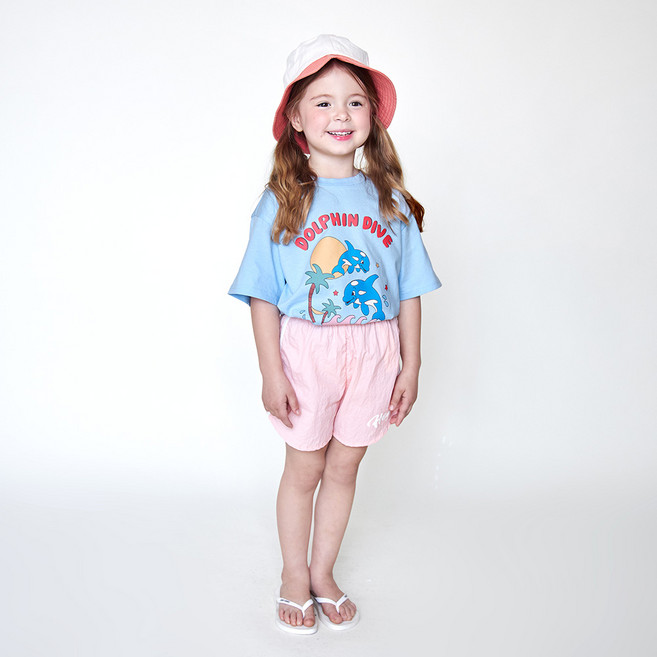 월튼키즈 아동용 통기성 돌핀 다이브 티셔츠