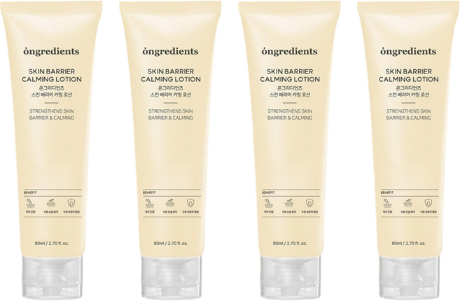 온그리디언츠 스킨 베리어 카밍 로션, 80ml, 4개