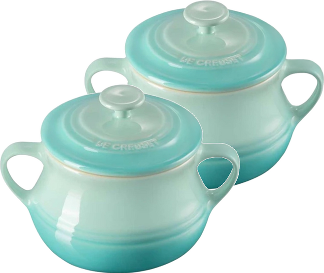 LE CREUSET 小湯汁壺 680g 500ml, 2個, 薄荷綠