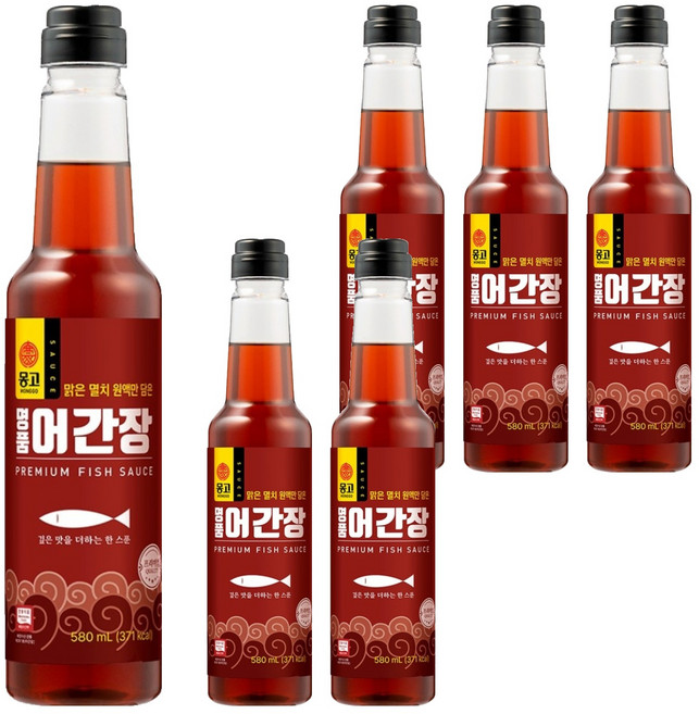 MONGGO SOYSAUCE 蒙古 魚醬油, 580ml, 6個