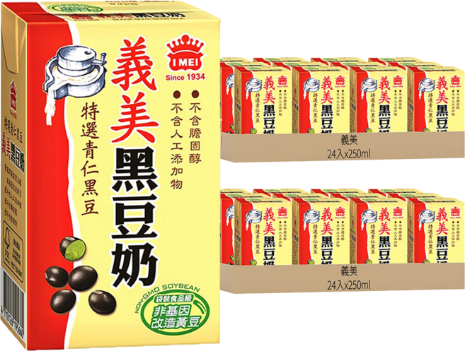 義美 黑豆奶, 250ml, 48入