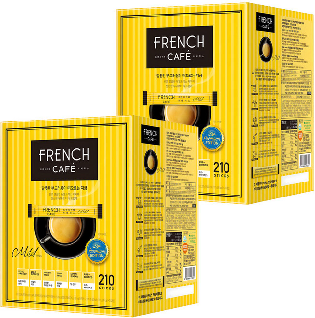 프렌치카페 커피믹스 스틱 마일드, 11.1g, 210개입, 2개