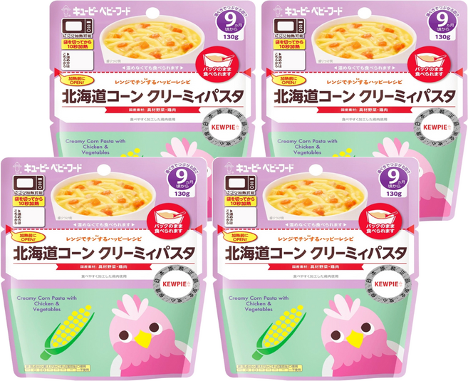 kewpie 北海道玉米奶香義麵 MR-91, 4包, 北海道玉米奶香, 130g