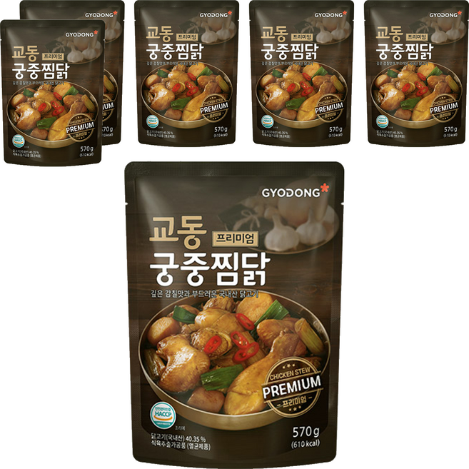 교동식품 프리미엄 궁중찜닭, 570g, 6개