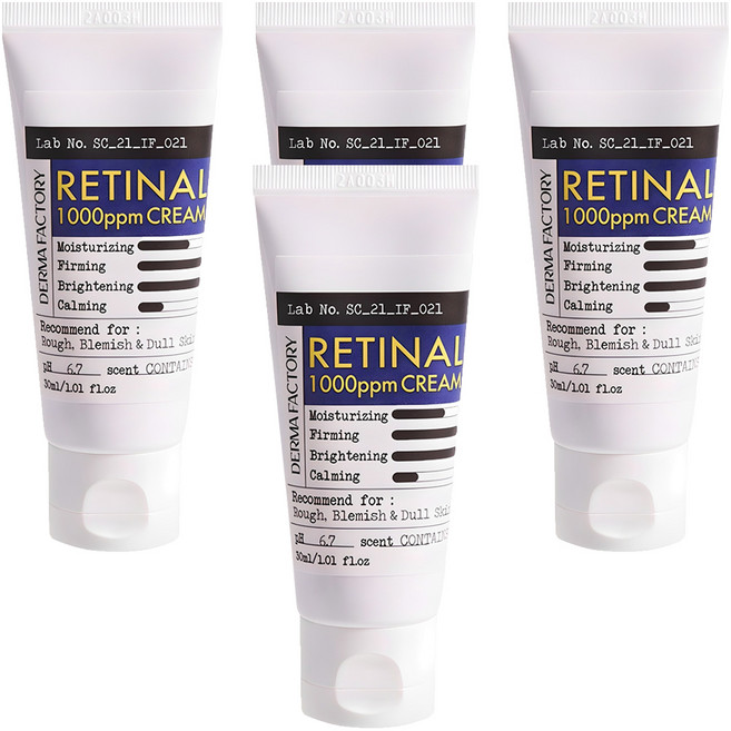 DermaFactory A醛1000ppm晚霜, 30ml, 4條