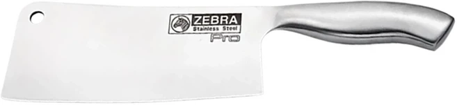 ZEBRA THAILAND 斑馬牌 420不銹鋼 全鋼美式菜刀 Pro, 1支, 銀色