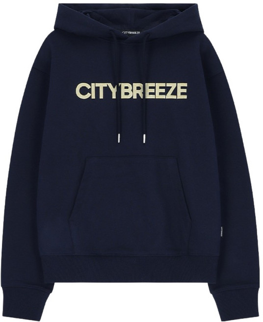 citybreeze 女款裂紋Logo寬鬆連帽T恤 CUH1SW03