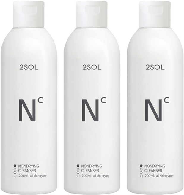 2SOL 논 드라잉 클렌저, 200ml, 3개