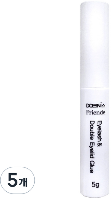 다크니스 프렌즈 속눈썹 접착제 쌍꺼풀액, 5개, 흰색