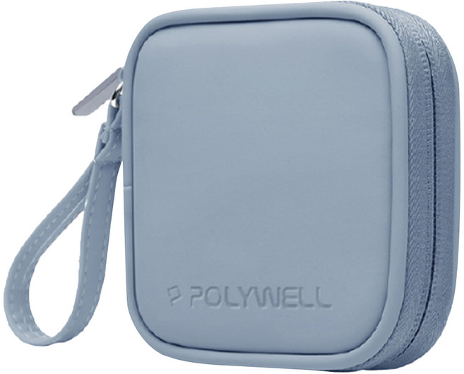 POLYWELL 寶利威爾 迷你隨身收納包, PW15-T65-0332, 藍色, 1個