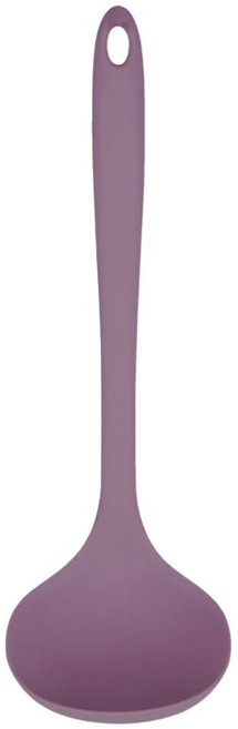 Kitchen Factory 莫蘭迪色矽膠湯勺, 紫色, 1支