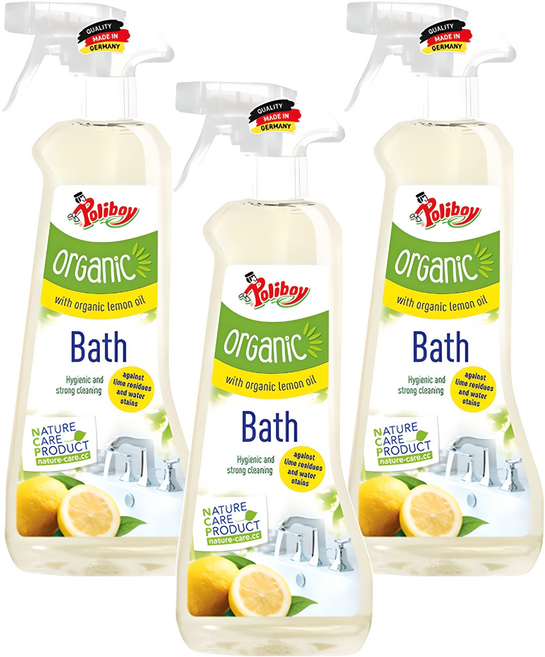 폴리보이 오가닉 욕실 클리너 스프레이, 500ml, 3개