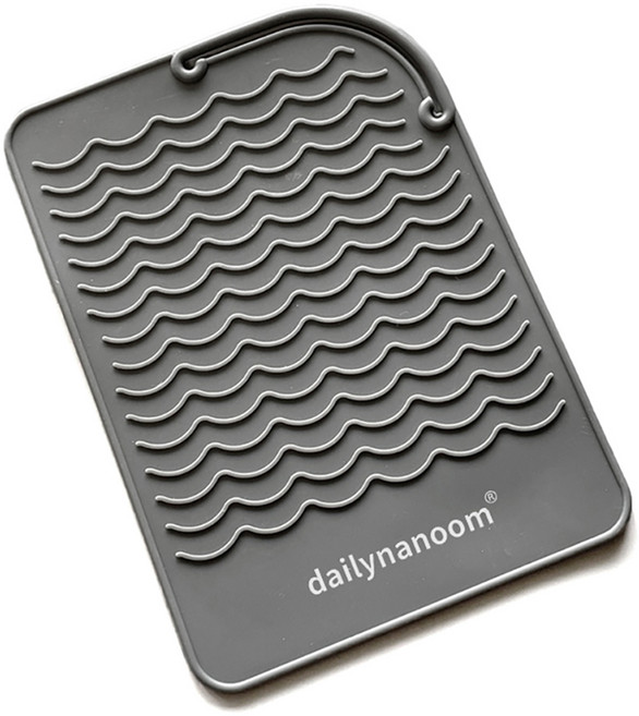 일상나눔 데임 방지 실리콘 고데기 패드, 그레이