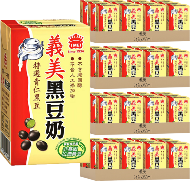 義美 黑豆奶, 250ml, 96入