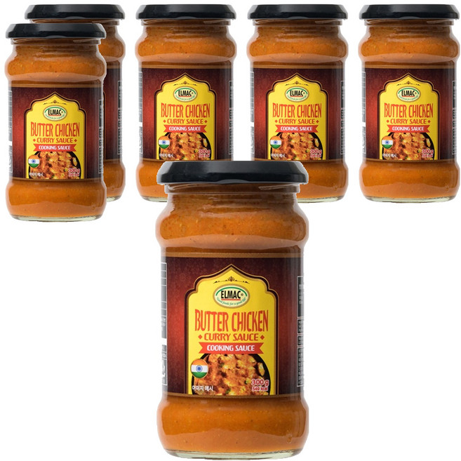 엘막 버터 치킨 커리 소스, 300g, 6개
