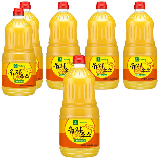 이엔푸드 유자소스, 1.8L, 6개