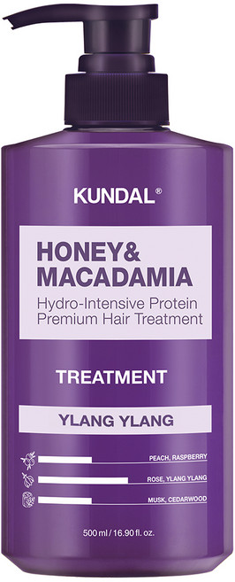쿤달 허니 앤드 마카다미아 헤어 트리트먼트 일랑일랑향, 500ml, 1개