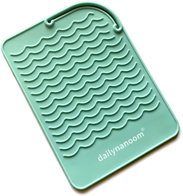 일상나눔 데임 방지 실리콘 고데기 패드, 민트