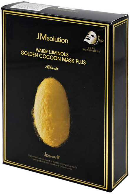 JMsolution 肌司研 黃金蠶絲蛋白面膜 Water Luminous Golden Cocoon Mask Plus, 10片, 1組