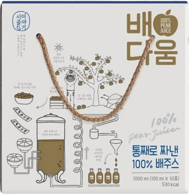 Sigolstory 水梨汁禮盒組, 10包, 1L