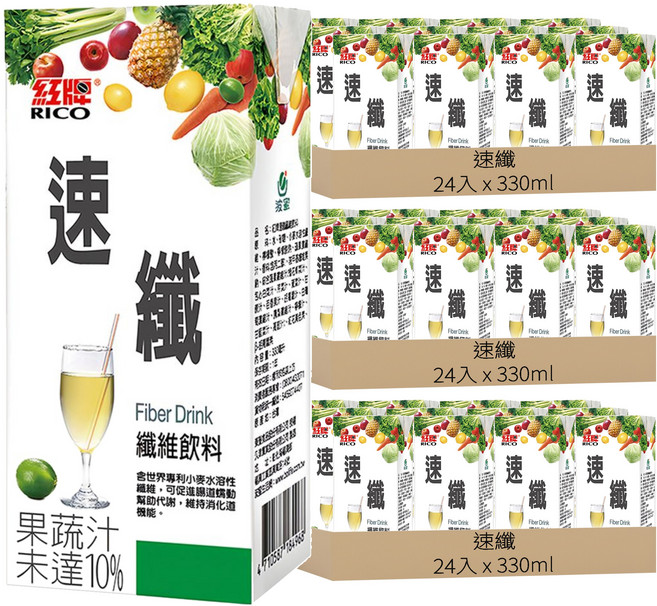 速纖 纖維飲料, 330ml, 72入