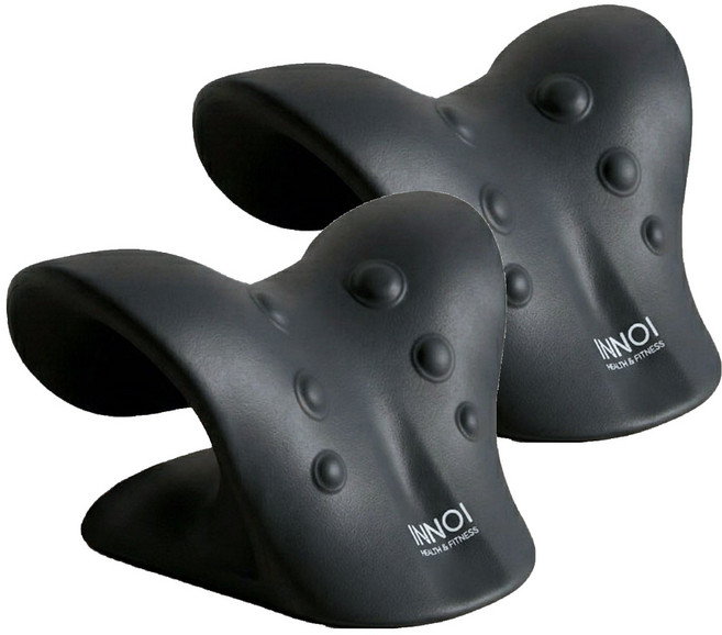 이노이 넥스트레처 목 스트레칭 기구, 블랙, 2개