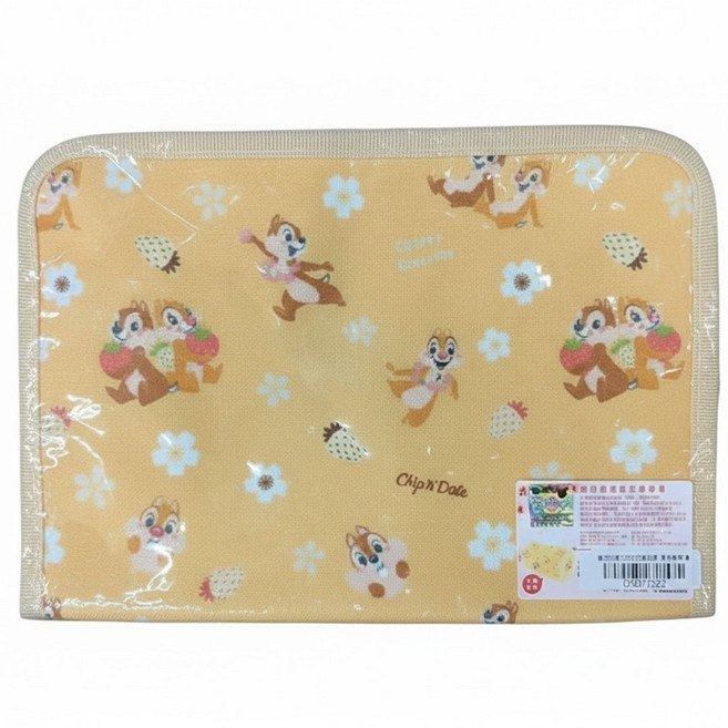 收納王妃 迪士尼 櫻花鈕扣式面紙盒 89g, 奇奇蒂蒂 黃色