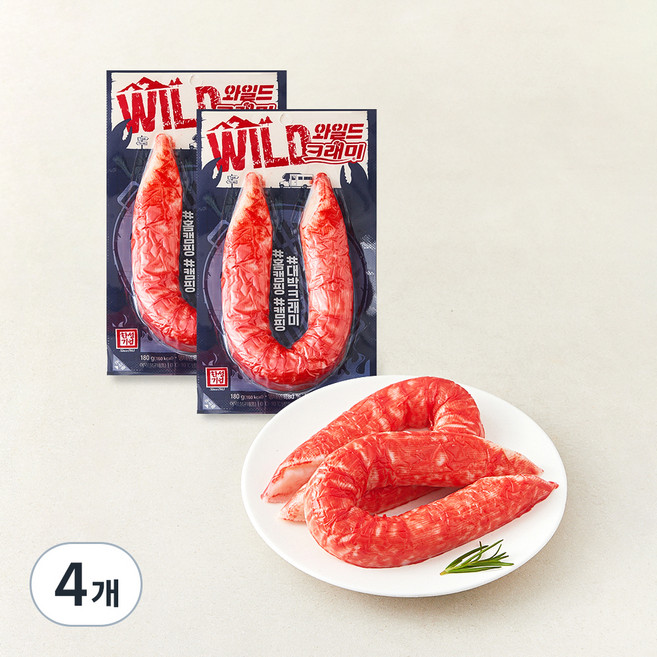 크래미 한성기업 와일드 크래미, 180g, 4개
