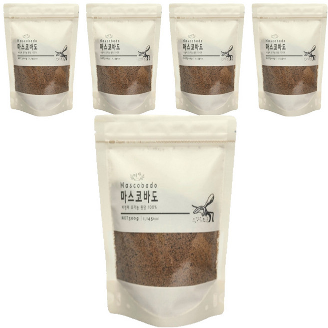 Tia 馬斯科瓦多原糖, 300g, 5個