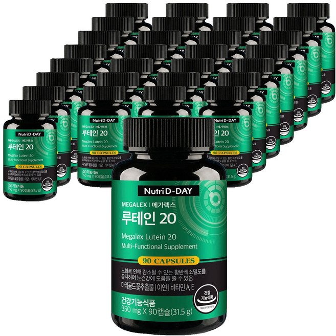 Nutri D-DAY Mega Rex 葉黃素 20, 90錠, 30個