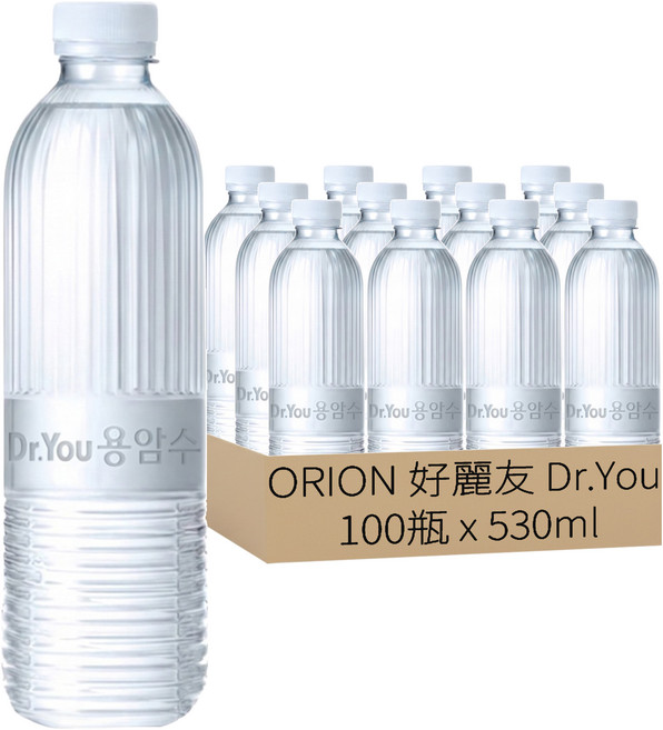 ORION 好麗友 Dr.You 無標籤濟州熔岩水, 530ml, 100瓶