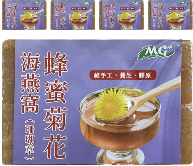茂格生機 手工海燕窩 冰糖蜂蜜菊花, 270g, 5包