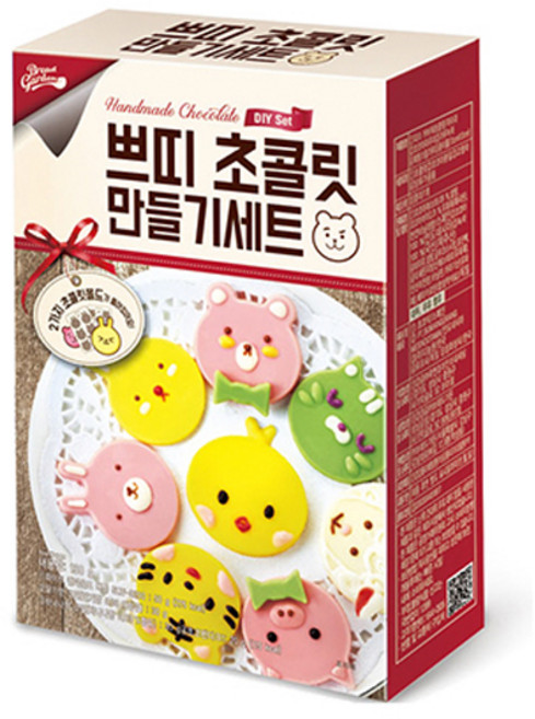 브레드가든 홈베이킹 쁘띠 초콜릿 만들기 세트, 단품, 1세트